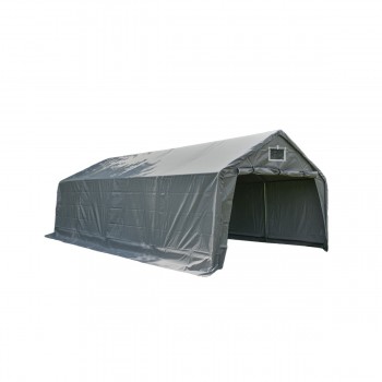 Garagenzelt Carport PVC 400x600x305 grau - NG 4 GRINDI IN THE GARDEN - 1