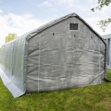 Garagenzelt Carport PVC 400x600x305 grau - NG 4 GRINDI IN THE GARDEN - 8