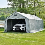 Garagenzelt Carport PVC 400x600x305 grau - NG 4 GRINDI IN THE GARDEN - 6