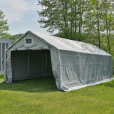 Garagenzelt Carport PVC 400x800x305 grau - NG 5 GRINDI IN THE GARDEN - 2