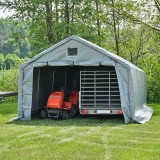 Garagenzelt Carport PVC 400x800x305 grau - NG 5 GRINDI IN THE GARDEN - 8