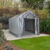 Garagenzelt Carport Lagerzelt - PE, 180x180x180 - NG 6, grau GRINDI IN THE GARDEN - 3