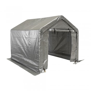 Garagenzelt Carport Lagerzelt - PE, 180x240x180 - NG 7, grau GRINDI IN THE GARDEN - 1