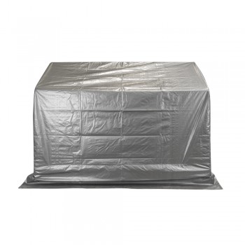 Garagenzelt Carport Lagerzelt - PE, 180x240x180 - NG 7, grau GRINDI IN THE GARDEN - 3