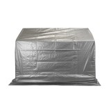 Garagenzelt Carport Lagerzelt - PE, 180x240x180 - NG 7, grau GRINDI IN THE GARDEN - 3