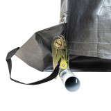 Garagenzelt Carport Lagerzelt - PE, 180x240x180 - NG 7, grau GRINDI IN THE GARDEN - 8