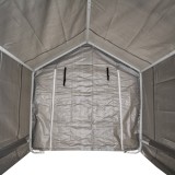 Garagenzelt Carport Lagerzelt - PE, 180x240x180 - NG 7, grau GRINDI IN THE GARDEN - 7