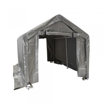 Garagenzelt Carport Lagerzelt - PE, 230x360x230 - NG 8, grau GRINDI IN THE GARDEN - 3