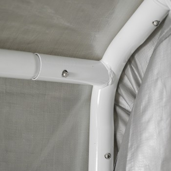 Garagenzelt Carport Lagerzelt - PE, 230x360x230 - NG 8, grau GRINDI IN THE GARDEN - 7