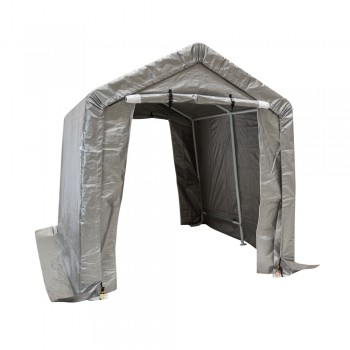 Garagenzelt Carport Lagerzelt - PE, 200x300x240 - NG 9, grau GRINDI IN THE GARDEN - 4