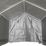 Garagenzelt Carport Lagerzelt - PE, 200x300x240 - NG 9, grau GRINDI IN THE GARDEN - 5