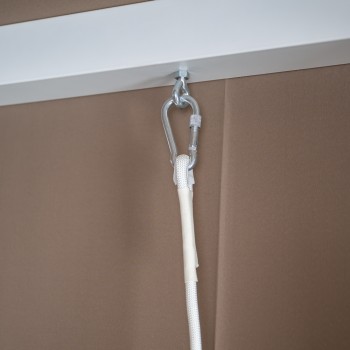 Doppel-Gartenliege mit Sonnendach, Lounge-Pavillon, Gartenschaukel - Sumba I - 236x180x210 braun GRINDI IN THE GARDEN - 6