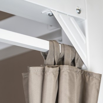 Doppel-Gartenliege mit Sonnendach, Lounge-Pavillon, Gartenschaukel - Sumba I - 236x180x210 braun GRINDI IN THE GARDEN - 7