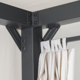 Doppel-Gartenliege mit Sonnendach, Lounge-Pavillon, Gartenschaukel - Sumba I - 236x180x210 beige GRINDI IN THE GARDEN - 5