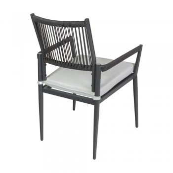 Gartenmöbel Lounge Set, Seilgeflecht, Seilbespannung, Balkonmöbel - Jambi I GRINDI IN THE GARDEN - 5