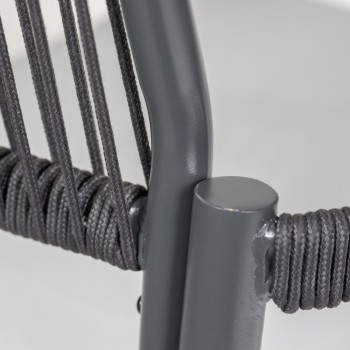 Gartenmöbel Lounge Set, Seilgeflecht, Seilbespannung, Balkonmöbel - Jambi I GRINDI IN THE GARDEN - 10