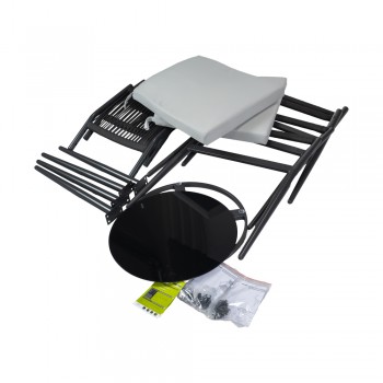 Gartenmöbel Lounge Set, Seilgeflecht, Seilbespannung, Balkonmöbel - Jambi I GRINDI IN THE GARDEN - 15