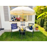 Gartenmöbel Lounge Set, Seilgeflecht, Seilbespannung, Balkonmöbel - Jambi I GRINDI IN THE GARDEN - 3