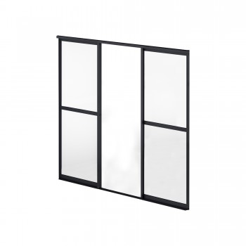 Schiebewand mit Polycarbonatplatten für Kea-Pergola - grau GRINDI IN THE GARDEN - 1