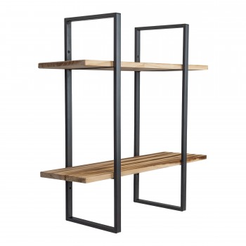 Loft Wandregal, Hängeregal - Holzwerkstoff, 60x60x20 - SFL 1 Domax Home - 1