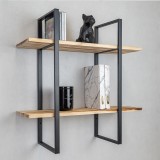 Loft Wandregal, Hängeregal - Holzwerkstoff, 60x60x20 - SFL 1 Domax Home - 2