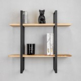 Loft Wandregal, Hängeregal - Holzwerkstoff, 60x60x20 - SFL 1 Domax Home - 3