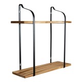 Loft Wandregal, Holzregal, Hängeregal - Kiefernholz, 50x50x15 - SFL 2 Domax Home - 1