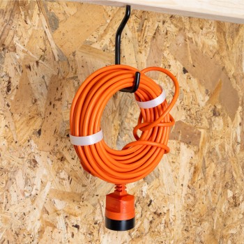 Schraubhaken Wandhaken gummiert - HGP 3 - 10 Stück, 155x65x7,5 mm Domax Home - 2