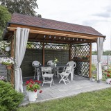 Outdoor Vorhang mit Ösen, Wetterfest - 200x155 cm GRINDI IN THE GARDEN - 3