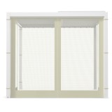 Moskitonetz Pavillonnetz Seitenwand für Kea-Pergola - beige GRINDI IN THE GARDEN - 1