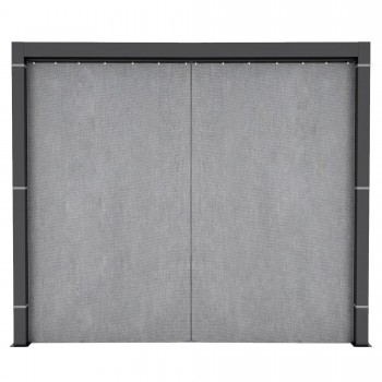 Outdoorvorhäng Seitenwand für Kea-Pergola - grau GRINDI IN THE GARDEN - 1