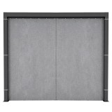 Outdoorvorhäng Seitenwand für Kea-Pergola - grau GRINDI IN THE GARDEN - 1