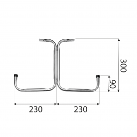 Wandhaken, Gerätehaken, Wandhalter, Garagen haken - HST Velano - 3