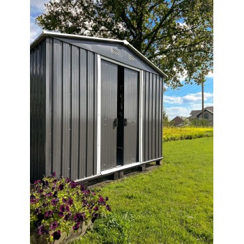 Gerätehaus Geräteschuppen Gartenhaus aus Metall - Fiori IV - 303x236x190 Grindi - 2