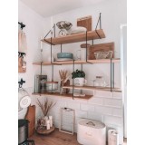 Loft Wandregal, Holzregal, Hängeregal - Paulownia Holz - FCL 1 Domax Home - 3