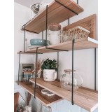 Loft Wandregal, Holzregal, Hängeregal - Paulownia Holz - FCL 1 Domax Home - 8