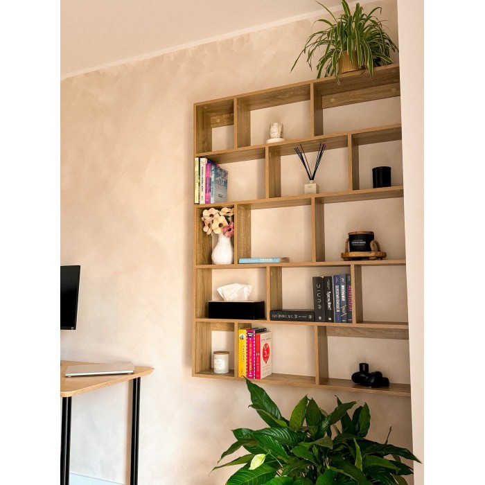 Wandregal Schweberegal Bücherregal - FTS 4, 105x141x18 cm Domax Home - 8