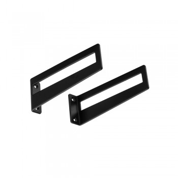 Regalhalter Regalträger Stegkonsole Loft - Stahl, Schwarz - WFS, 180x65x28x4 Domax Home - 1