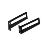 Regalhalter Regalträger Stegkonsole Loft - Stahl, Schwarz - WFS, 180x65x28x4 Domax Home - 1