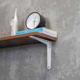 Regalhalter Regalträger Stegkonsole Loft - Aluminium, Weiß - WFT Domax Home - 5