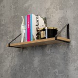 Regalhalter Regalträger Stegkonsole Loft - Stahl, Schwarz - WFB Domax Home - 3