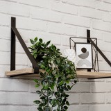 Regalhalter Regalträger Stegkonsole Loft - Stahl, Schwarz - WFE Domax Home - 3