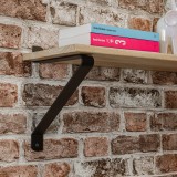 Regalhalter Regalträger Stegkonsole Loft - Stahl, Schwarz - WFV, 220x250x30x3 Domax Home - 2