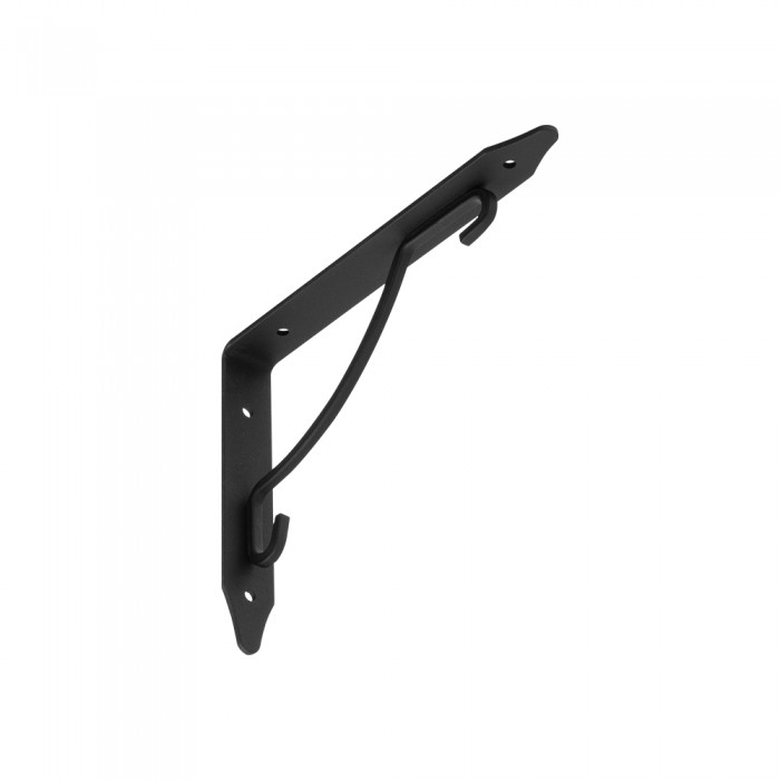 Regalhalter Regalträger Stegkonsole Loft - Stahl, Schwarz - WFK Domax Home - 2