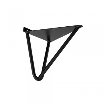 Regalhalter Regalträger Stegkonsole Loft - Stahl, Schwarz - WFG, 185x185x4 Domax Home - 1