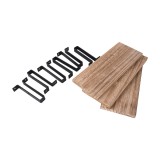 Loft Wandregal, Holzregal, Hängeregal - Paulownia-Holz, 30x12, 3 Stück - SFL 7 Domax Home - 6