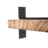 Loft Wandregal, Holzregal, Hängeregal - Paulownia-Holz, 30x12, 3 Stück - SFL 7 Domax Home - 4