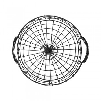 Drahtkorb Aufbewahrungskorb Gitterkorb mit Griffe - Metall, 31x31x12 - KDF 2 Domax Home - 1