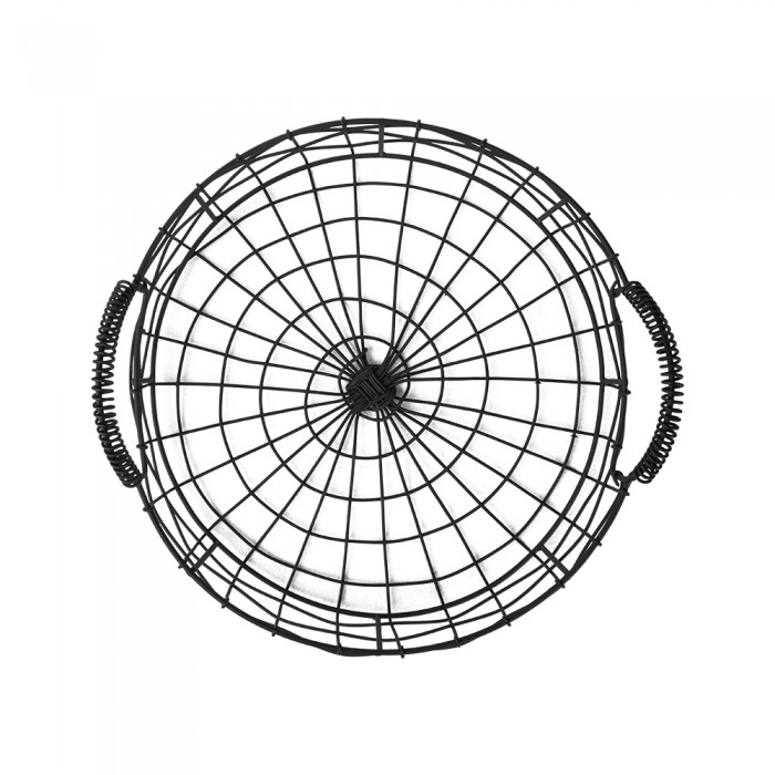 Drahtkorb Aufbewahrungskorb Gitterkorb mit Griffe - Metall, 31x31x12 - KDF 2 Domax Home - 1