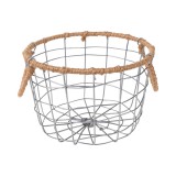 Drahtkorb Aufbewahrungskorb Gitterkorb mit Griffe - Metall, 20x20x13 - KDF 3 Domax Home - 1